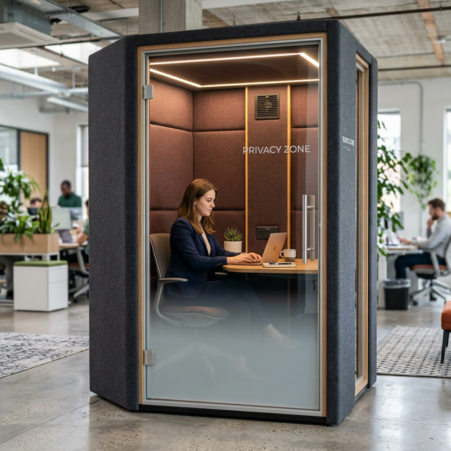 Forma Acoustic Havens architectural workplace collection